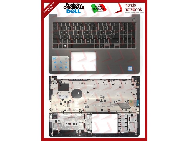 Tastiera con Top Case DELL Vostro 15-5000 15 (5568) (Grigia) Italiana No FP