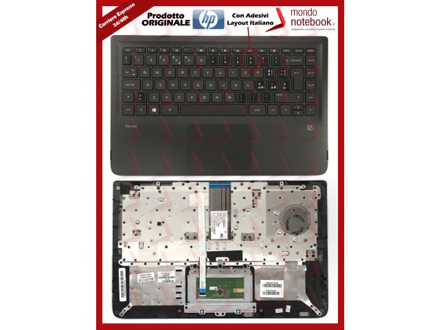 Tastiera con Top Case HP Pavilion 13-S Series Con Adesivi Layout Italiano