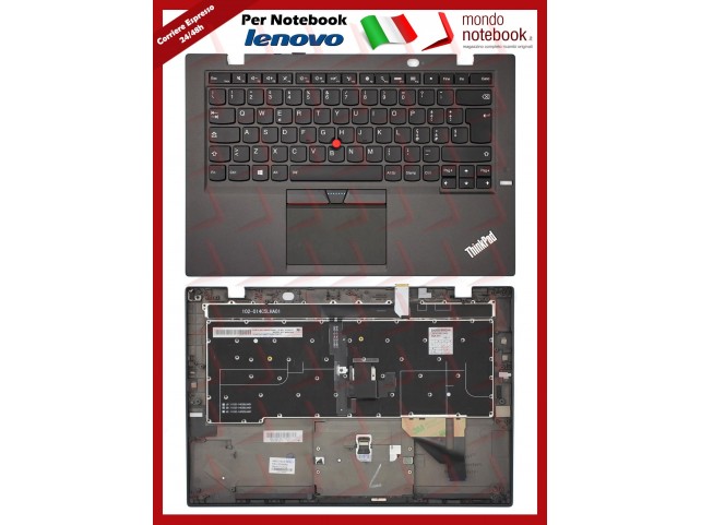 Tastiera con Top Case LENOVO Thinkpad X1 Carbon 3rd 20BS 20BT