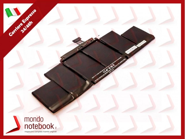 Batteria Compatibile Alta Qualità APPLE MacBook Pro 15" A1398 Retina (Mid 2012, Early 2013) 10.95V