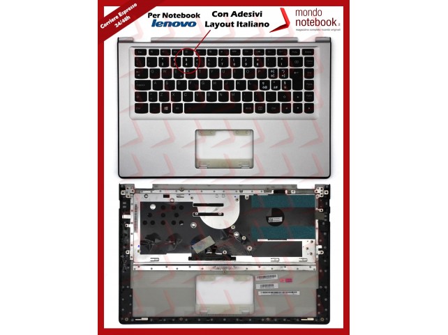 Tastiera con Top Case LENOVO Yoga 2 - 13 Con Adesivi Layout Italiano