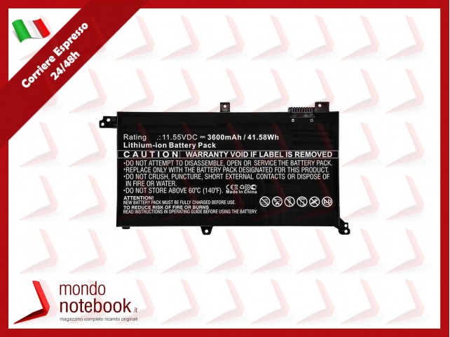 CoreParts MBXAS-BA0182 Laptop Battery for Asus 42WH Li-ion 11.55V 3.6Ah for