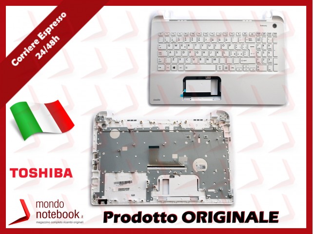 Tastiera con Top Case TOSHIBA Satellite L50 L50-B L50D-B (Bianca) Italiana