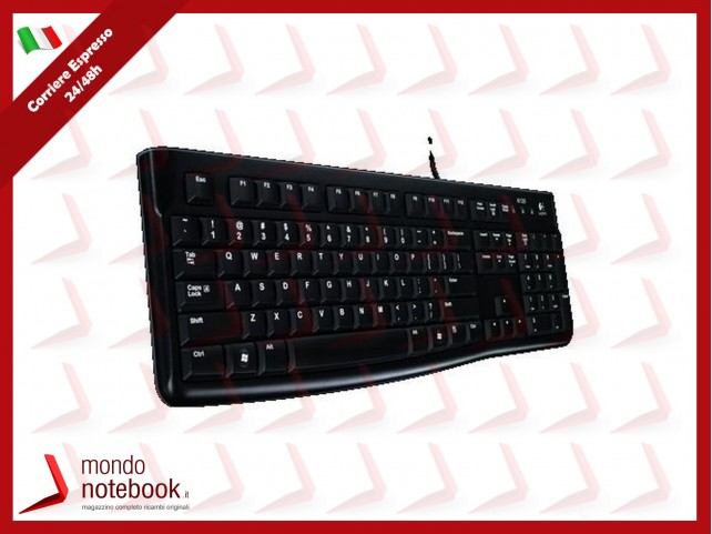TASTIERA LOGITECH "K120 Keyboard Black" For Business USB oem