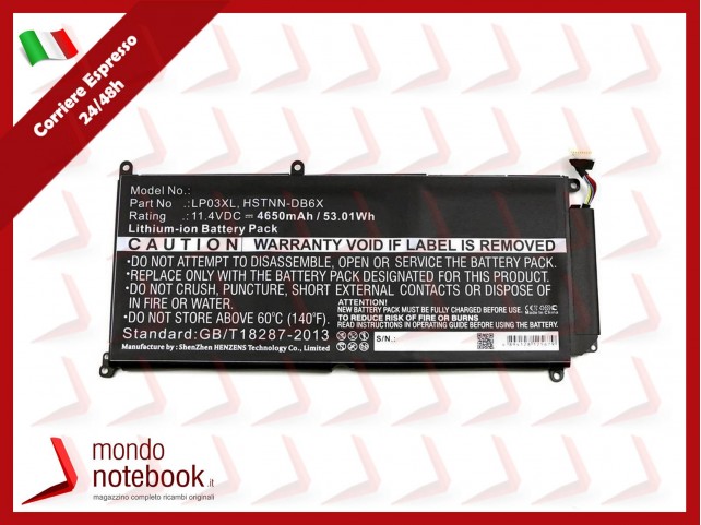 Batteria Compatibile Alta Qualità HP 14-J 15-AE 15-AH - 11.4V 4650mAh