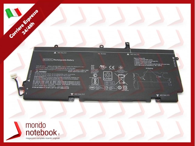 Batteria Alta Qualità HP EliteBook Folio 1040 G3 45Wh Li-Pol 11.4V 3900mAh