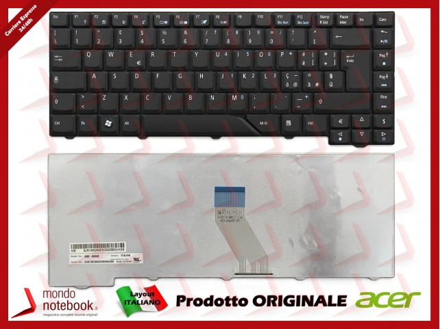 Tastiera Notebook ACER Aspire 4930 4520 4710 5920 4930 5720 6935 (NERA OPACA)