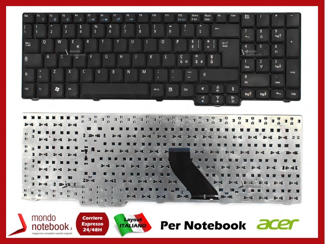 Tastiera Notebook ACER Aspire 5235 5735 6530 6930 9420 (NERO OPACO)