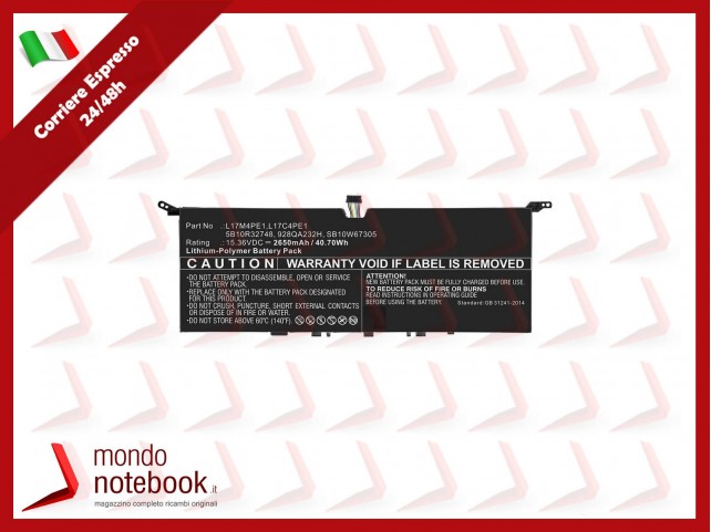 Batteria Compatibile Alta Qualità LENOVO Yoga S730 - 15.36V 2650mAh