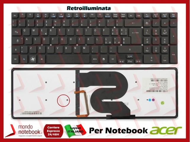 Tastiera Notebook ACER Aspire 5951G 8951G (RETROILLUMINATA)