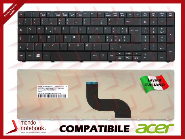 Tastiera Notebook ACER Aspire E1-531 E1-571 Travelmate TM-P253 TM-P453 5740 7740 8572