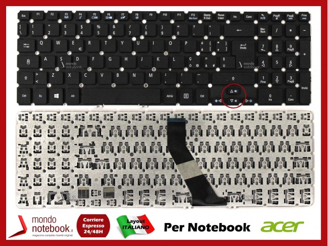 Tastiera Notebook ACER Aspire V5-531 V5-571 (SENZA FRAME) Versione 1