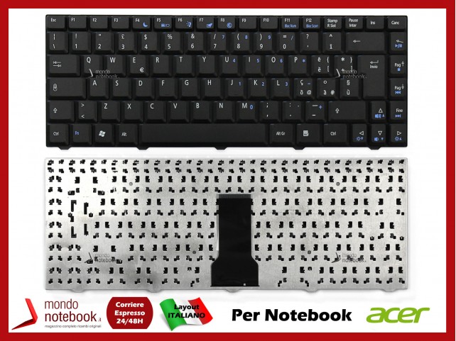Tastiera Notebook ACER eMachines D500 D520 D530 D720 E520 E700 E720 M575 (NERA)