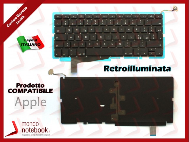 Tastiera Notebook APPLE Macbook Pro 15'' A1286 (2008) (RETROILLUMINATA)