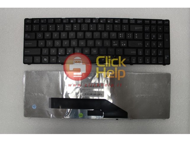 Tastiera Notebook ASUS F52 K50 K51 K60 K61 K62 K70 K72 X5DIN con ADESIVI LAYOUT ITA (TASTI ISOLA FRAME)