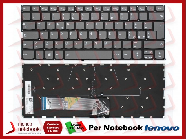 Tastiera Notebook Lenovo Yoga 530-14 C740-14 C340-14 Retroill. Italiana