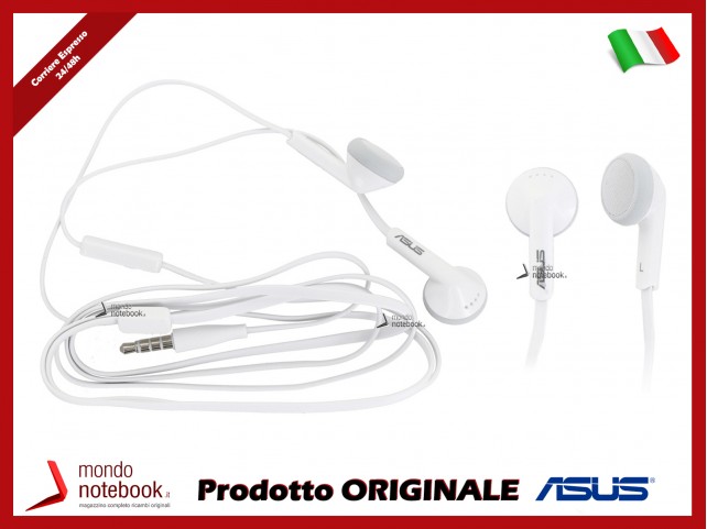 Cuffie Auricolari Headset Originali ASUS per Zenfone (Bianche)