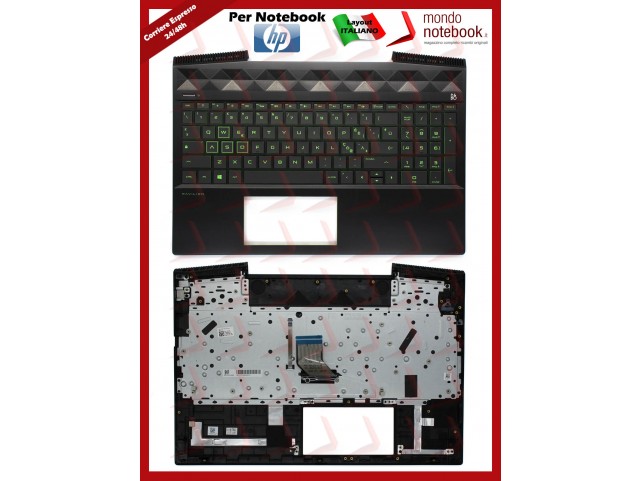 Tastiera con Top Case HP Pavilion Gaming 15-CX (Nera)