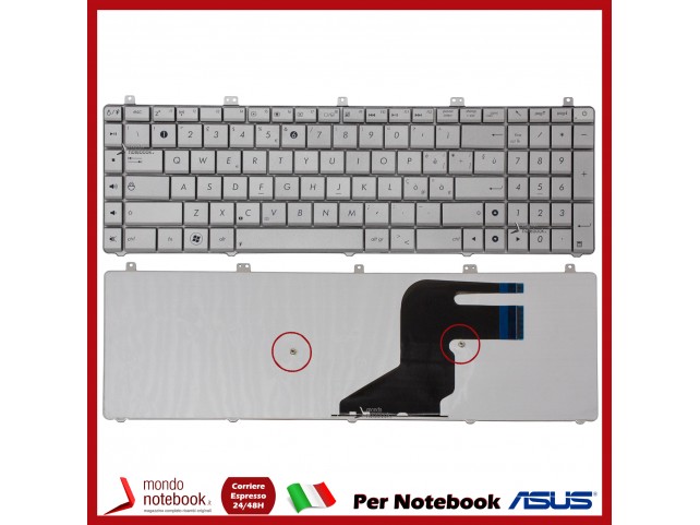 Tastiera Notebook ASUS N55 N55SL N55SF N75 (SILVER)