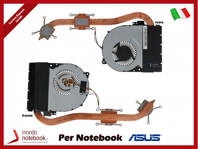 Dissipatore e Ventola Heatsink Fan CPU ASUS X550 X550CC X550CL