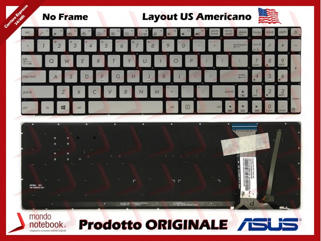 Tastiera Notebook ASUS N551 N552 N751 N751J N752V G551 GL551 GL552 - Layout Americano US