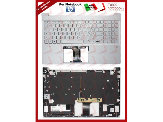 Tastiera con Top Case HP 15-EG (Silver) Italiana M08912-061