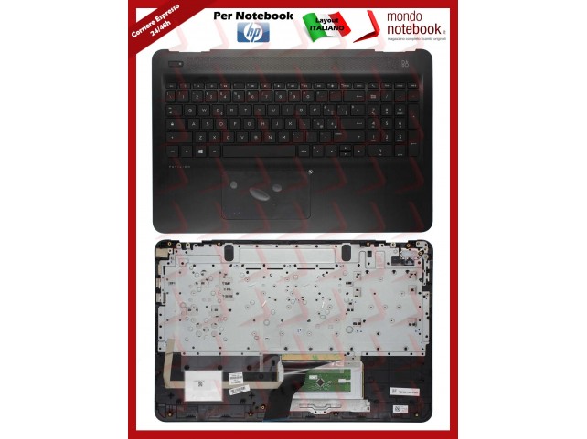Tastiera con Top Case HP 15-BC (Nera) Italiana
