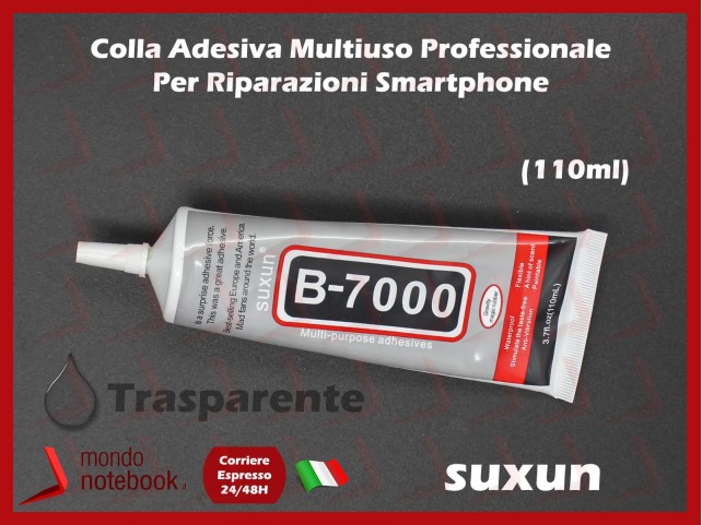 COLLA ADESIVA MULTIUSO B-7000 110ML RIPARAZIONE DISPLAY TOUCH SCREEN SMARTPHONE