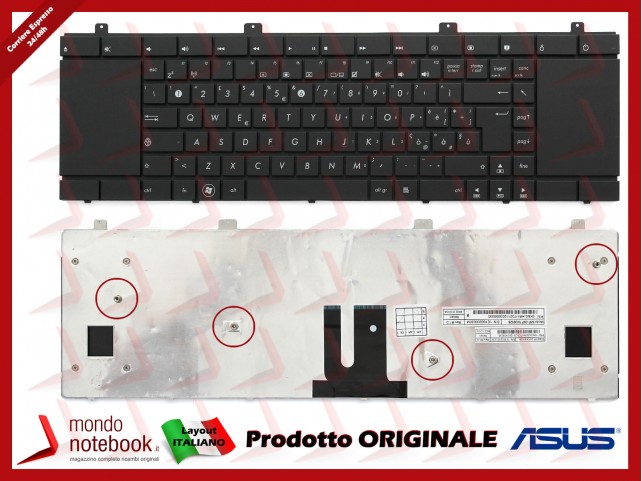 Tastiera Notebook ASUS NX90JQ NX90SN (NERA) completa di FRAME