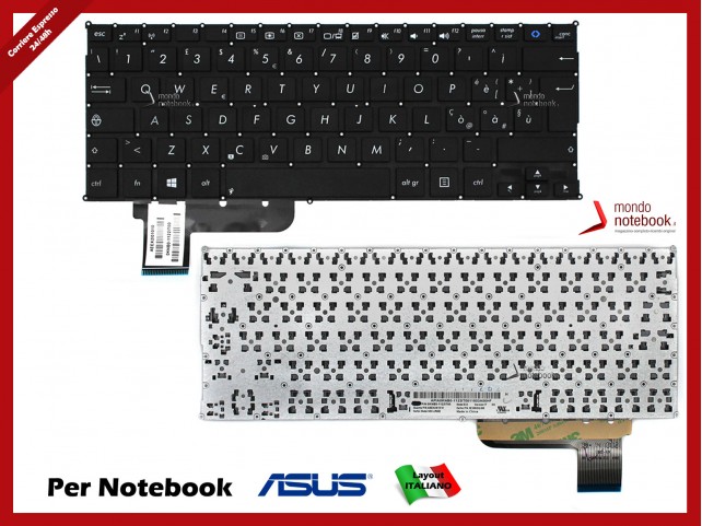 Tastiera Notebook ASUS X201E X202E S200 X200 Q200 R200 R200E R201E F201E R202E (Senza Frame)