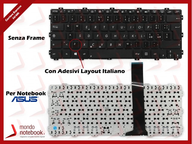 Tastiera Notebook ASUS X301A (Senza Frame) con Adesivi Layout Italiano