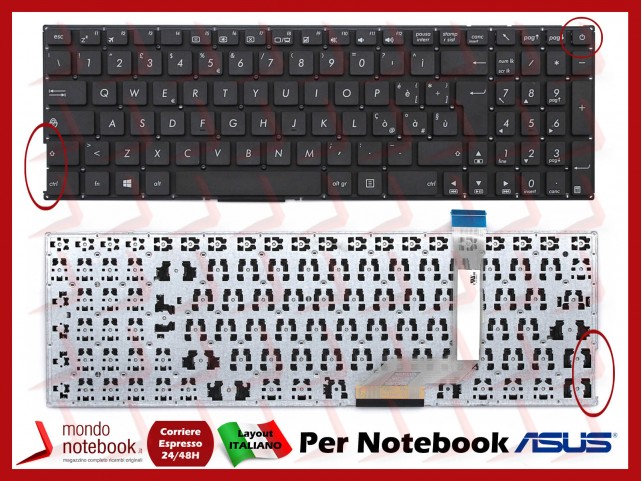 Tastiera Notebook ASUS X542 X542B X542U Layout Italiano
