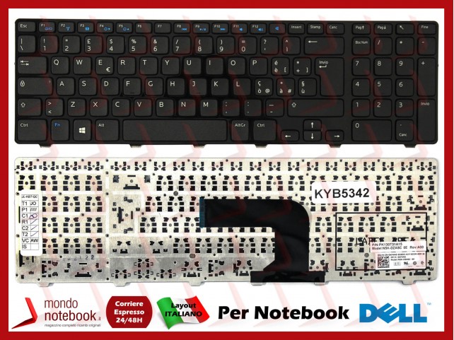 Tastiera Notebook DELL Inspiron 17 (3721) (3737) (5721) (5737) KF4N0