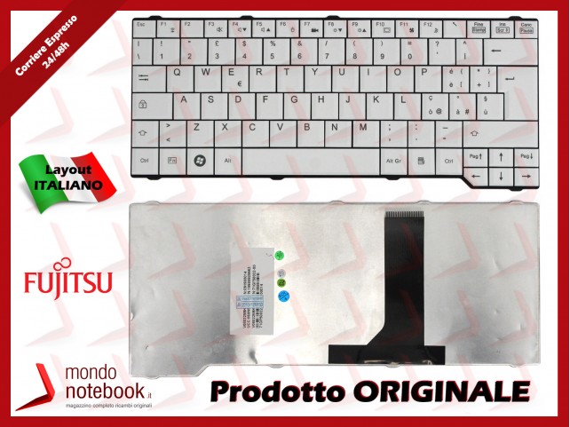 Tastiera Notebook Fujitsu Amilo PA3515 PA3553 Pi3525 Li3710 Esprimo V6535 (BIANCA) 15.4"