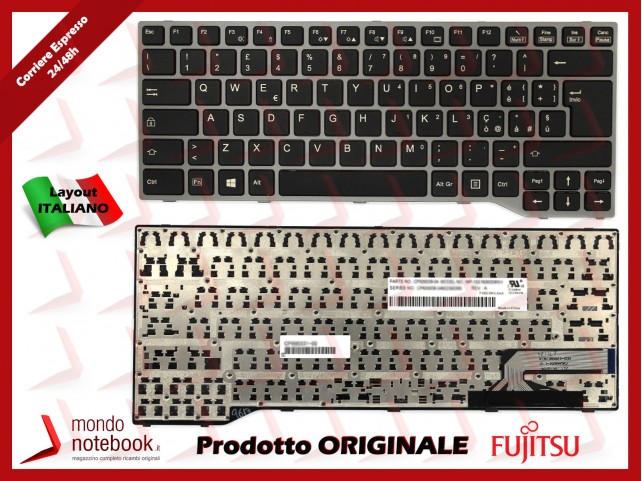 Tastiera Notebook Fujitsu Lifebook E733 E734 E736 E743 E744 E746 (NERA)