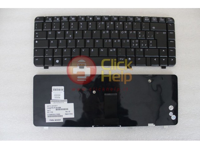 Tastiera Notebook HP 500 510 520 511 515 516 530 610 615 (Versione Flat Corto)