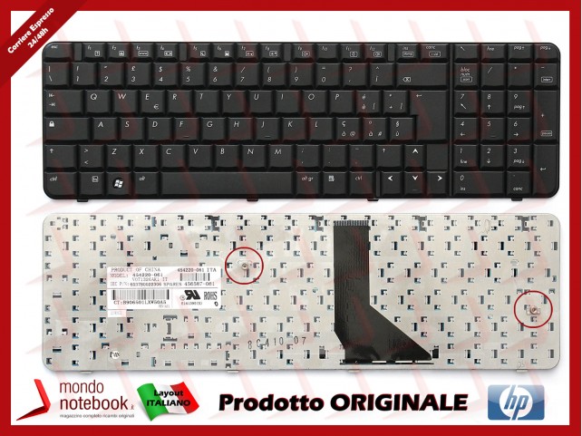 Tastiera Notebook HP 6820 6820S Italiana 454220-061