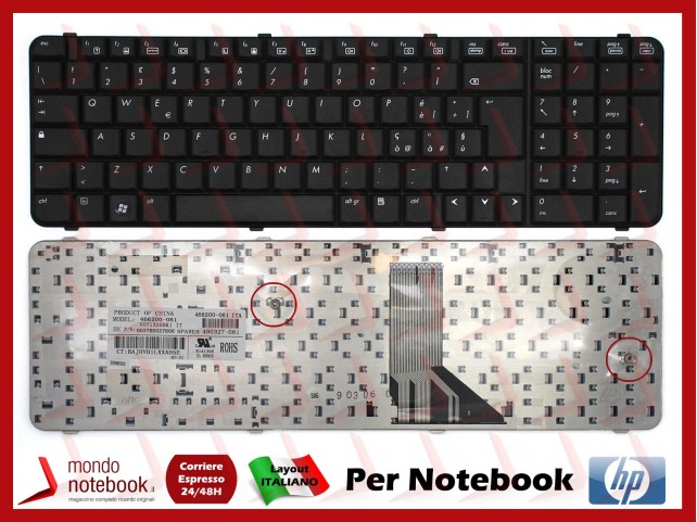Tastiera Notebook HP 6830S Italiana P/N 490327-061
