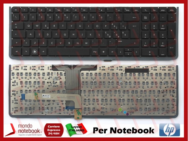 Tastiera Notebook HP Compaq 17-3000 (SENZA FRAME) Italiana
