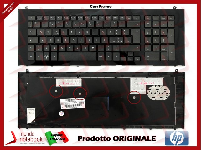 Tastiera Notebook HP Compaq ProBook 4720S (NERO) Layout Italiano