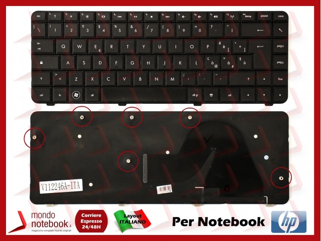 Tastiera Notebook HP CQ42 G42 - 602035-001 (Italiana)