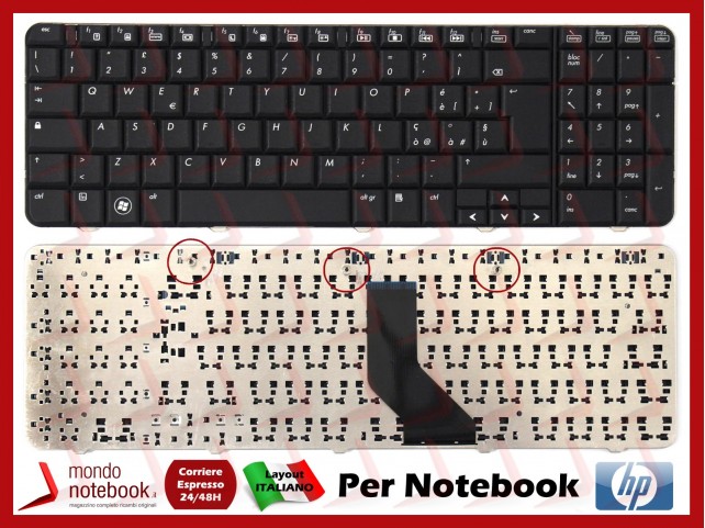 Tastiera Notebook HP CQ60 G60 - 496771-061 (Italiana)