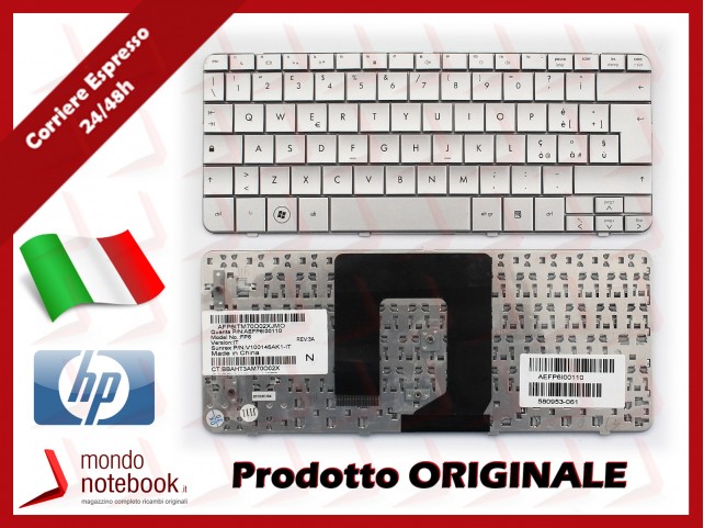 Tastiera Notebook HP DM1-1000 DM1-1100 DM1-2000 DM1-2100 Mini 311-1000 (SILVER)