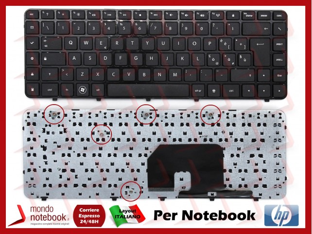 Tastiera Notebook HP DV6-3000 DV6-3100 (Con Frame) Italiana