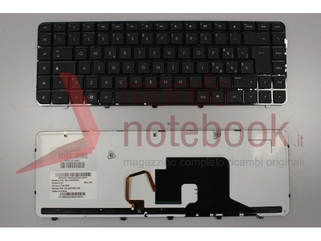 Tastiera Notebook HP DV6-3000 DV6-3100 (RETROILLUMINATA) Con ADESIVI LAYOUT ITALIANO