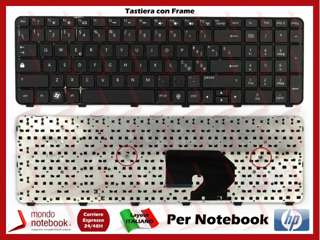 Tastiera Notebook HP DV7-6000 DV7-6100 (CON FRAME) Compatibile