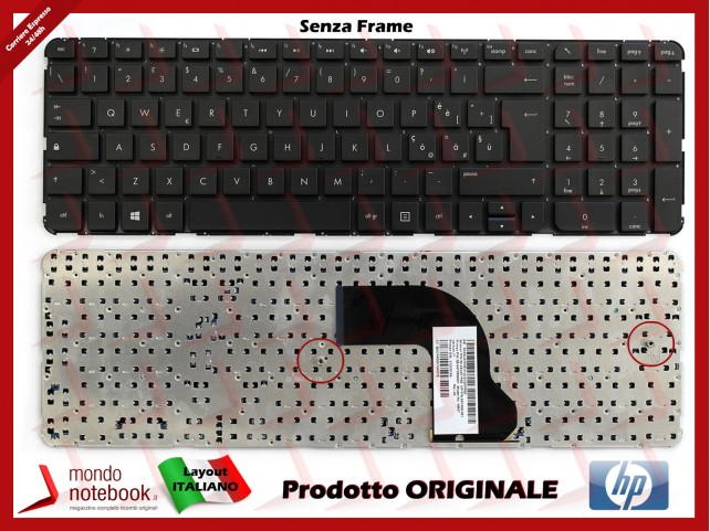 Tastiera Notebook HP DV7-7000 DV7-7200 (NERA) (SENZA FRAME)