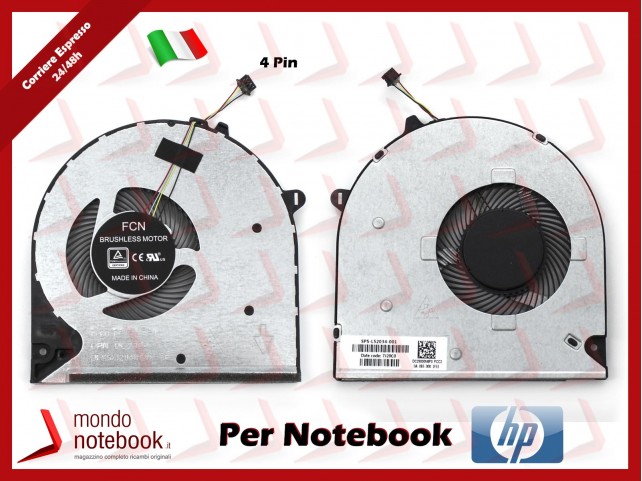 Ventola Fan CPU HP 15-DU 15-DW 250 255 G8 G9 - L52034-001