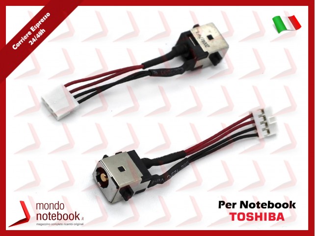 Connettore di Alimentazione DC Power Jack TOSHIBA Portege Z930, Z830, Z835 (~ 6 Cm)