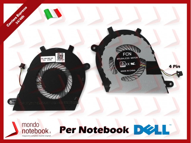 Ventola Fan CPU DELL Inspiron 13 7000 7370 7373 (2017) - DJFK0